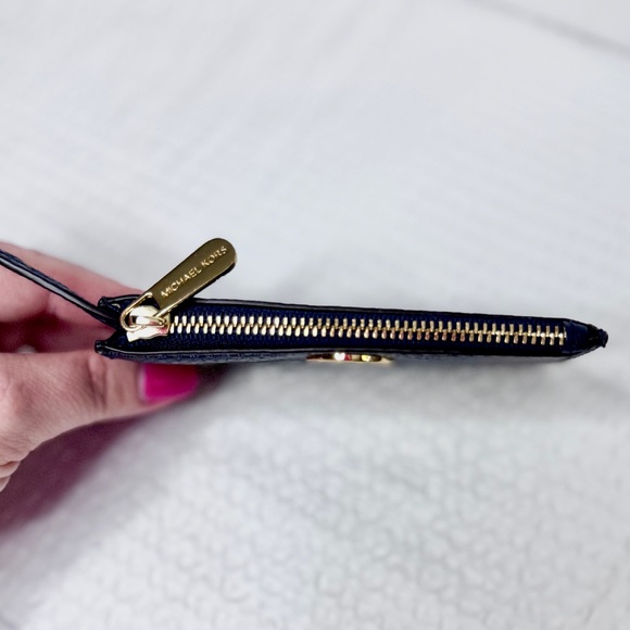 Michael Kors Royal Blue Key Pouch with Gold Logo - Picture 9 of 9